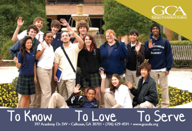 The consequences for not smiling in this promotional picture did not need to be spelled out for these students...
