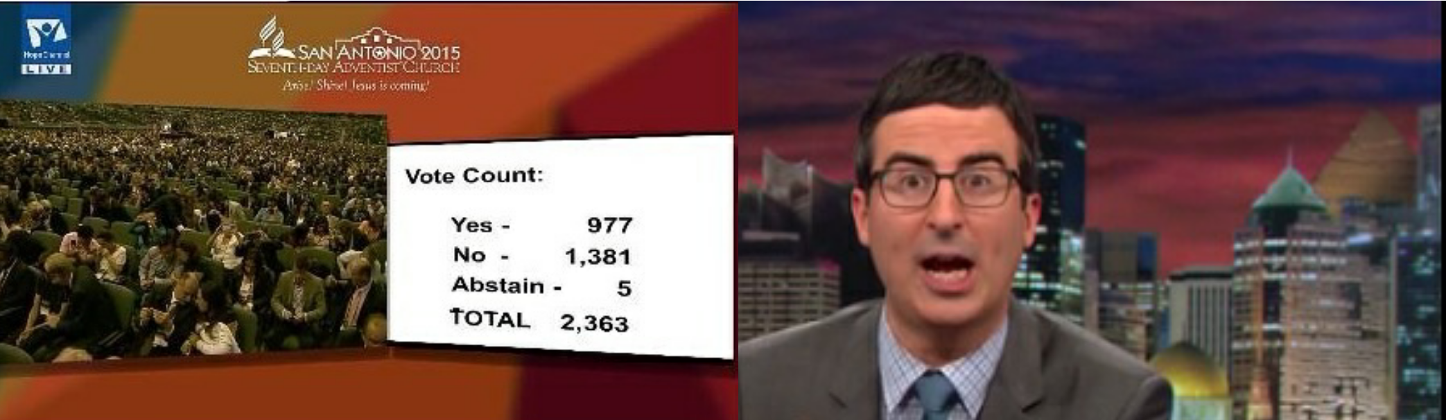 John Oliver tackles women’s ordination in Adventism