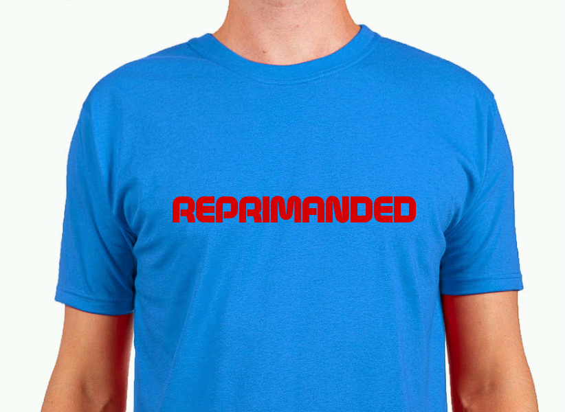 ABC stores sell out of “REPRIMANDED” T-shirts