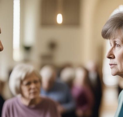 Local Adventist Prays For Release From Post-Service Conversation With Chatty Member