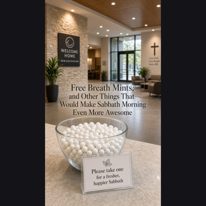 Free Breath Mints, and Other Things That Would Make Sabbath Morning Even More Awesome