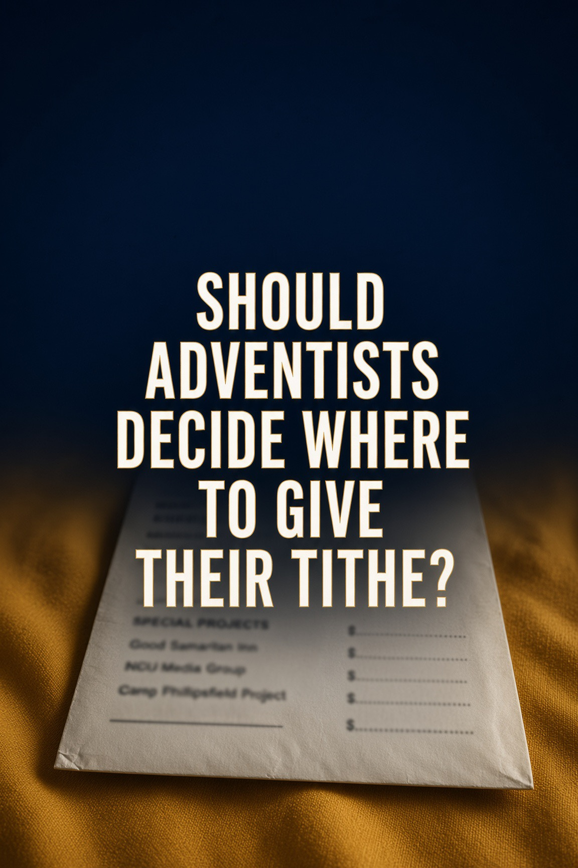 Should Adventists decide where to give their tithe?